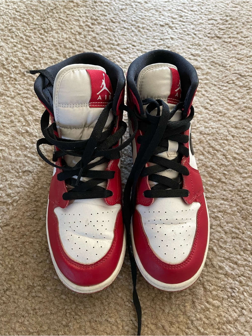 Jordan Kids' Red, White & Black High-Top Sneakers